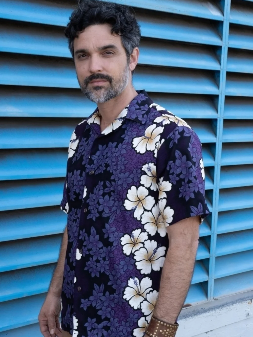 Hilo Hattie Blossoming Hibiscus Aloha Shirt Men’s Medium Purple Hawaiian NWOT